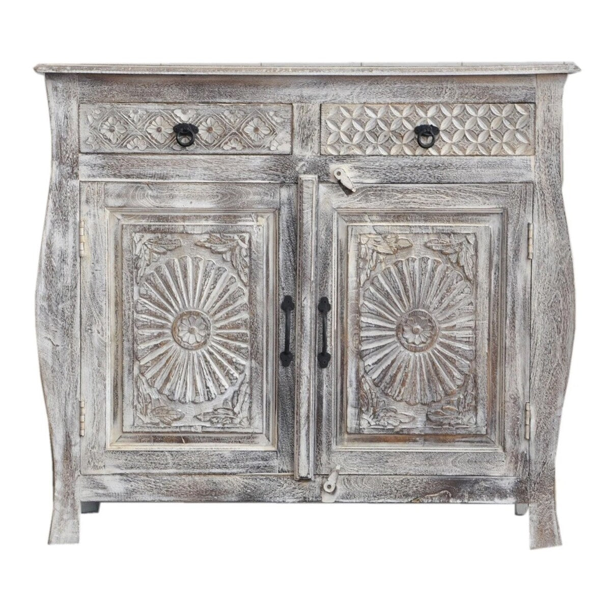 Indian Colonial Style Carved Sideboard