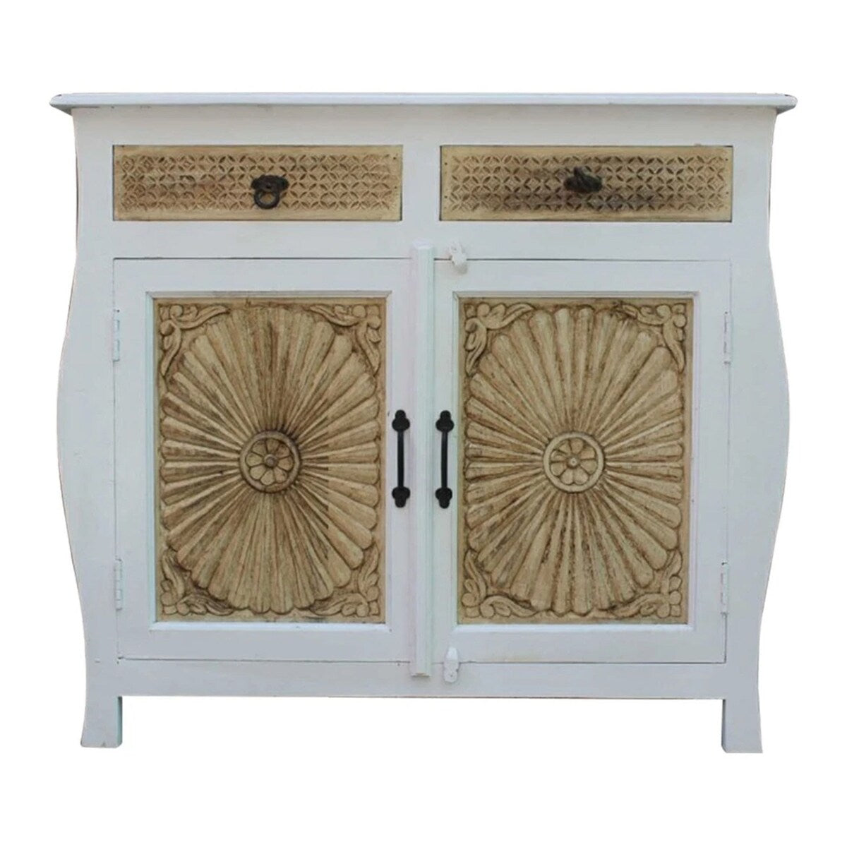 Indian Colonial Style Carved Sideboard