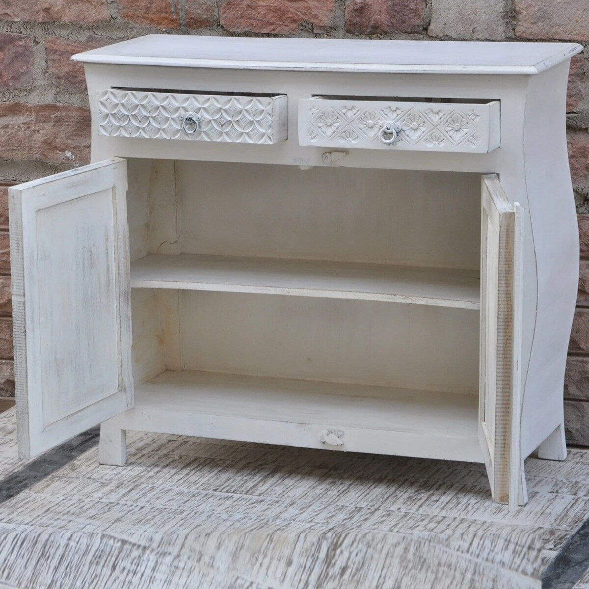 Indian Colonial Style Carved Sideboard