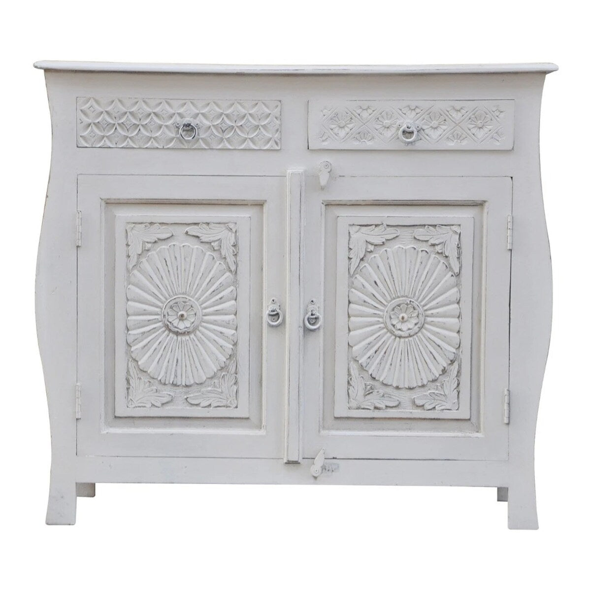 Indian Colonial Style Carved Sideboard
