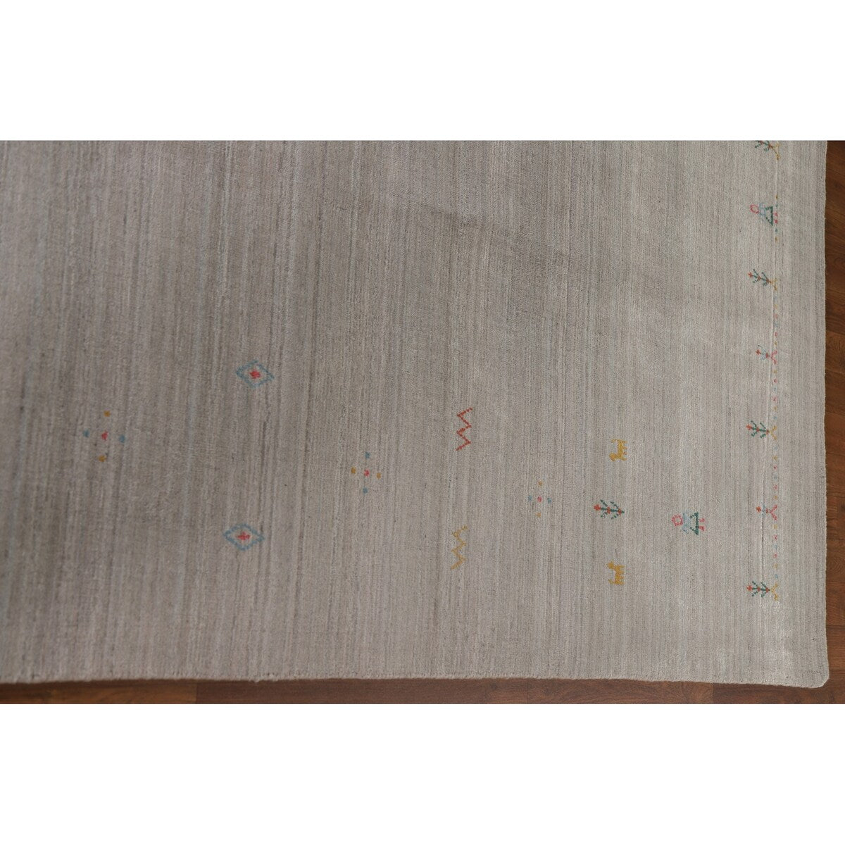 Indian Gabbeh Rug Handmade Wool Carpet - 9'1"x 11'11"