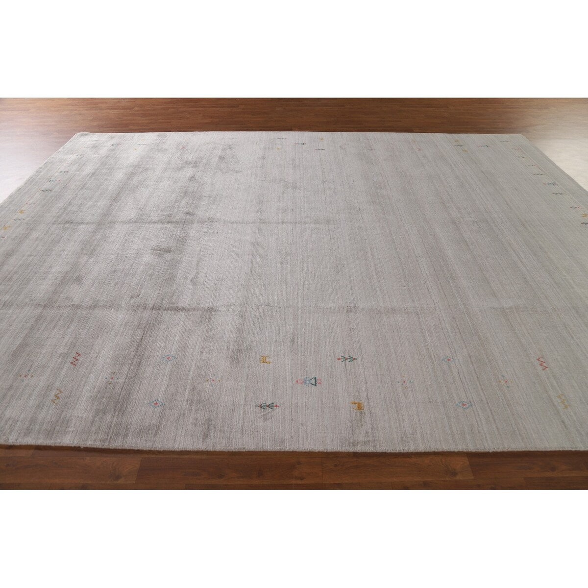 Indian Gabbeh Rug Handmade Wool Carpet - 9'1"x 11'11"