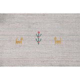 Indian Gabbeh Rug Handmade Wool Carpet - 9'1"x 11'11"
