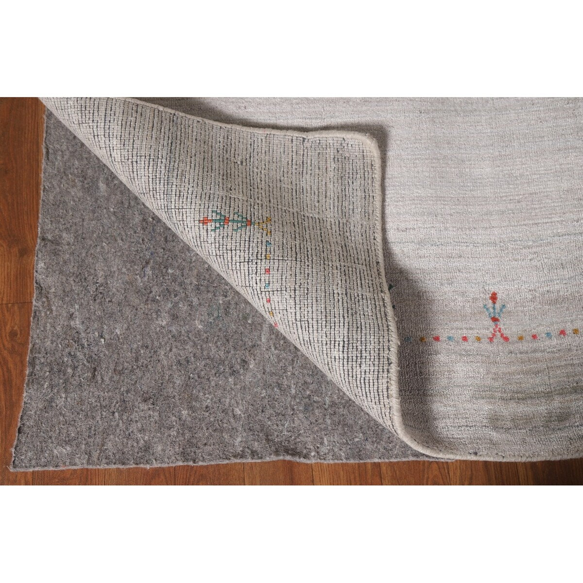 Indian Gabbeh Rug Handmade Wool Carpet - 9'1"x 11'11"
