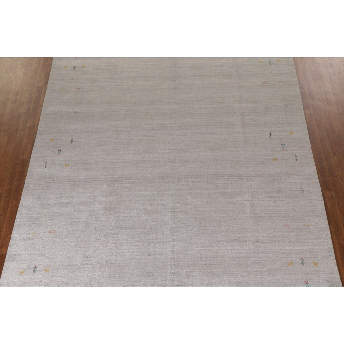 Indian Gabbeh Rug Handmade Wool Carpet - 9'1"x 11'11"