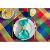 Indian Summer Checkered Tablecloth