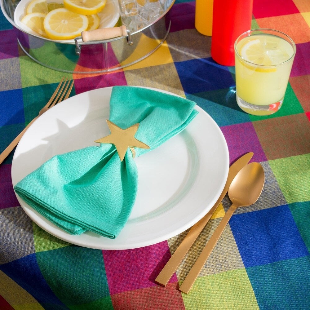 Indian Summer Checkered Tablecloth