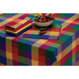 Indian Summer Checkered Tablecloth