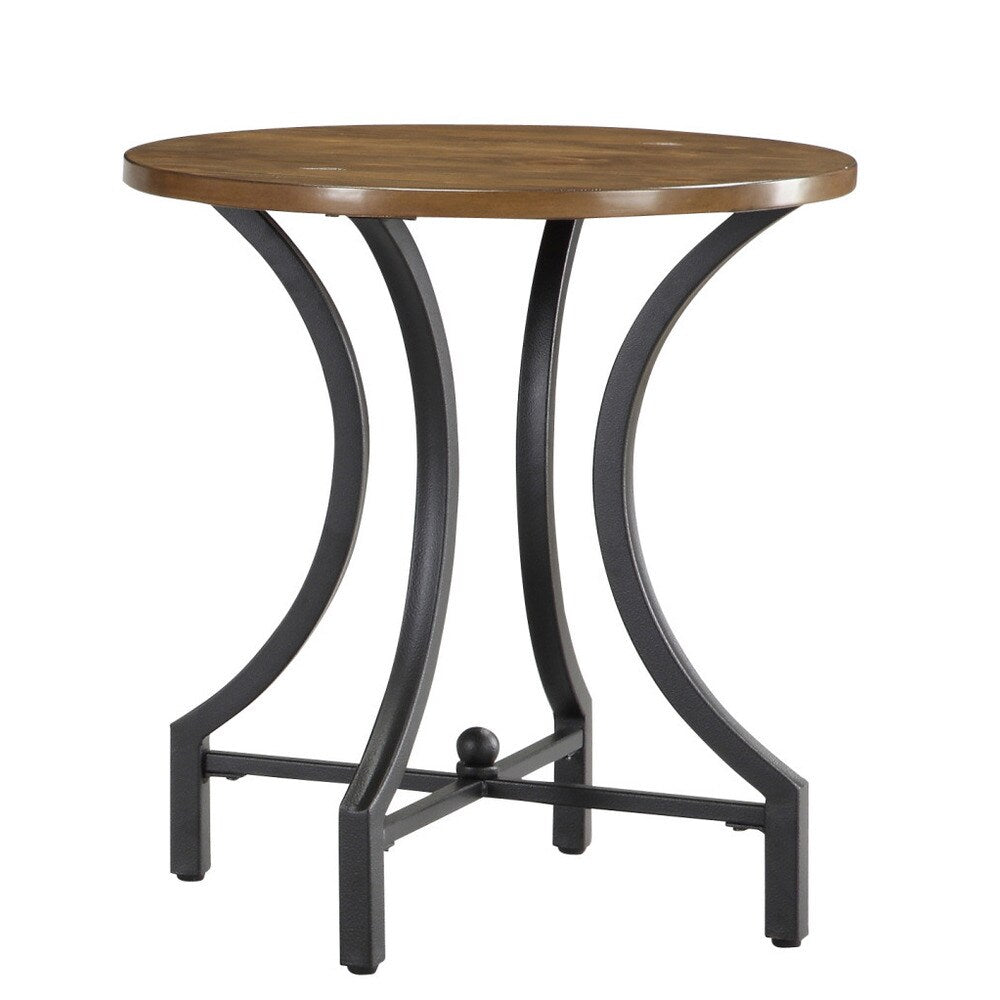 Indigo 22-inch Wood/ Metal Accent Table