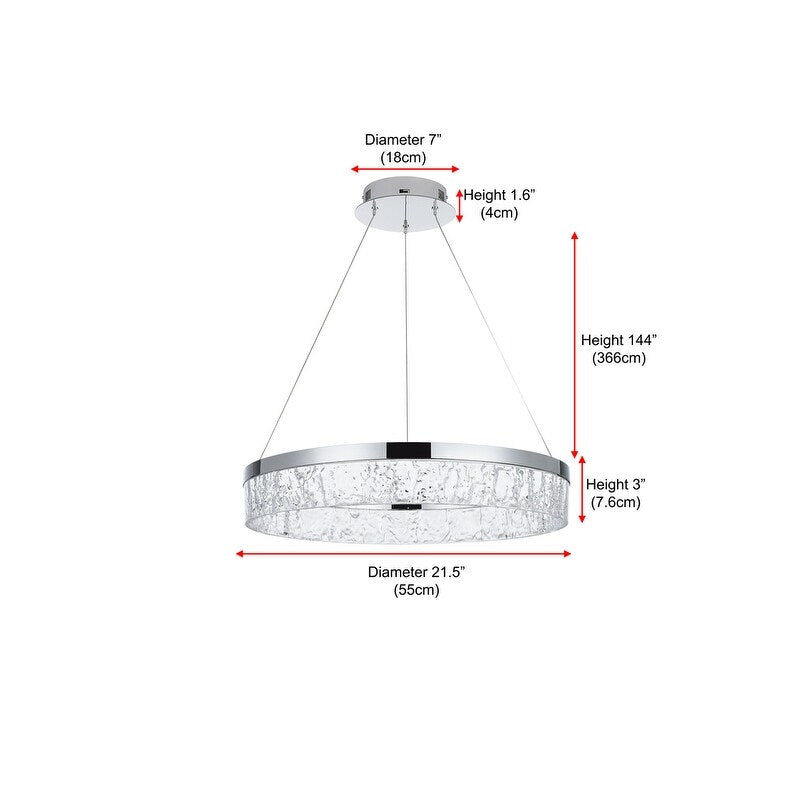 Indigo Home 22 inch Adjustable LED chandelier
