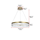 Indigo Home 22 inch Adjustable LED chandelier