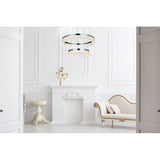 Indigo Home 22 inch Adjustable LED chandelier
