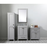 Indigo Home 24 Inch Bathroom Storage Freestanding Cabinet