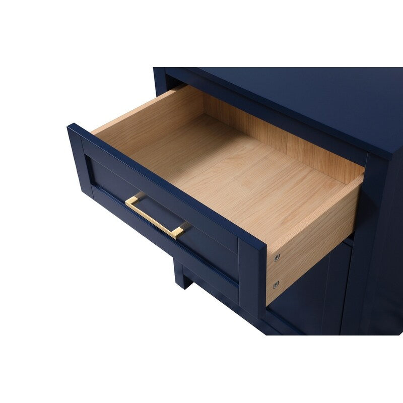 Indigo Home 24 Inch Bathroom Storage Freestanding Cabinet