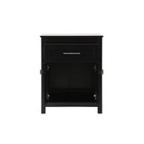Indigo Home 24 Inch Bathroom Storage Freestanding Cabinet