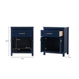 Indigo Home 24 Inch Bathroom Storage Freestanding Cabinet
