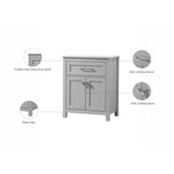 Indigo Home 24 Inch Bathroom Storage Freestanding Cabinet