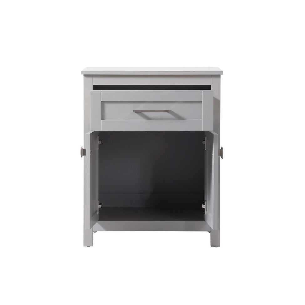 Indigo Home 24 Inch Bathroom Storage Freestanding Cabinet