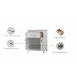Indigo Home 24 Inch Bathroom Storage Freestanding Cabinet