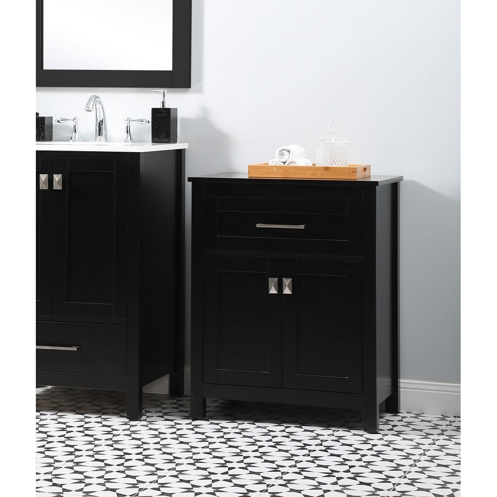 Indigo Home 24 Inch Bathroom Storage Freestanding Cabinet
