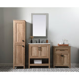 Indigo Home 24 Inch Bathroom Storage Freestanding Cabinet