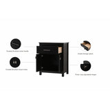 Indigo Home 24 Inch Bathroom Storage Freestanding Cabinet