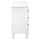 Indigo Home 3 Drawers Dresser 32 x16 x 32 in. in Clear Mirror