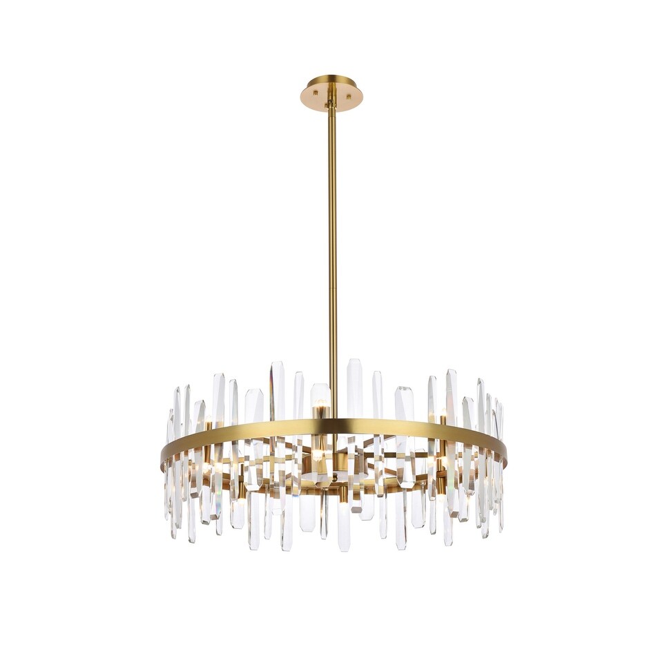 Indigo Home 32 inch crystal round chandelier