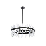 Indigo Home 32 inch crystal round chandelier