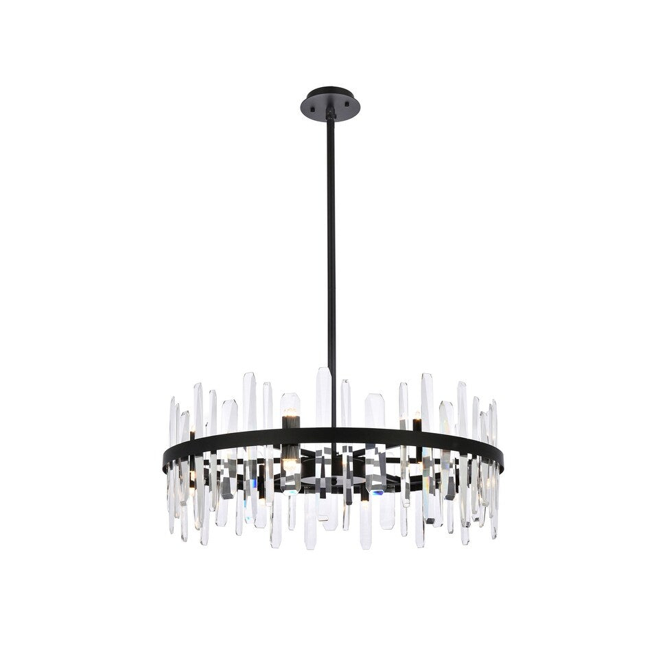 Indigo Home 32 inch crystal round chandelier