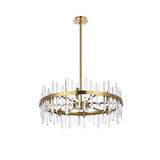 Indigo Home 32 inch crystal round chandelier