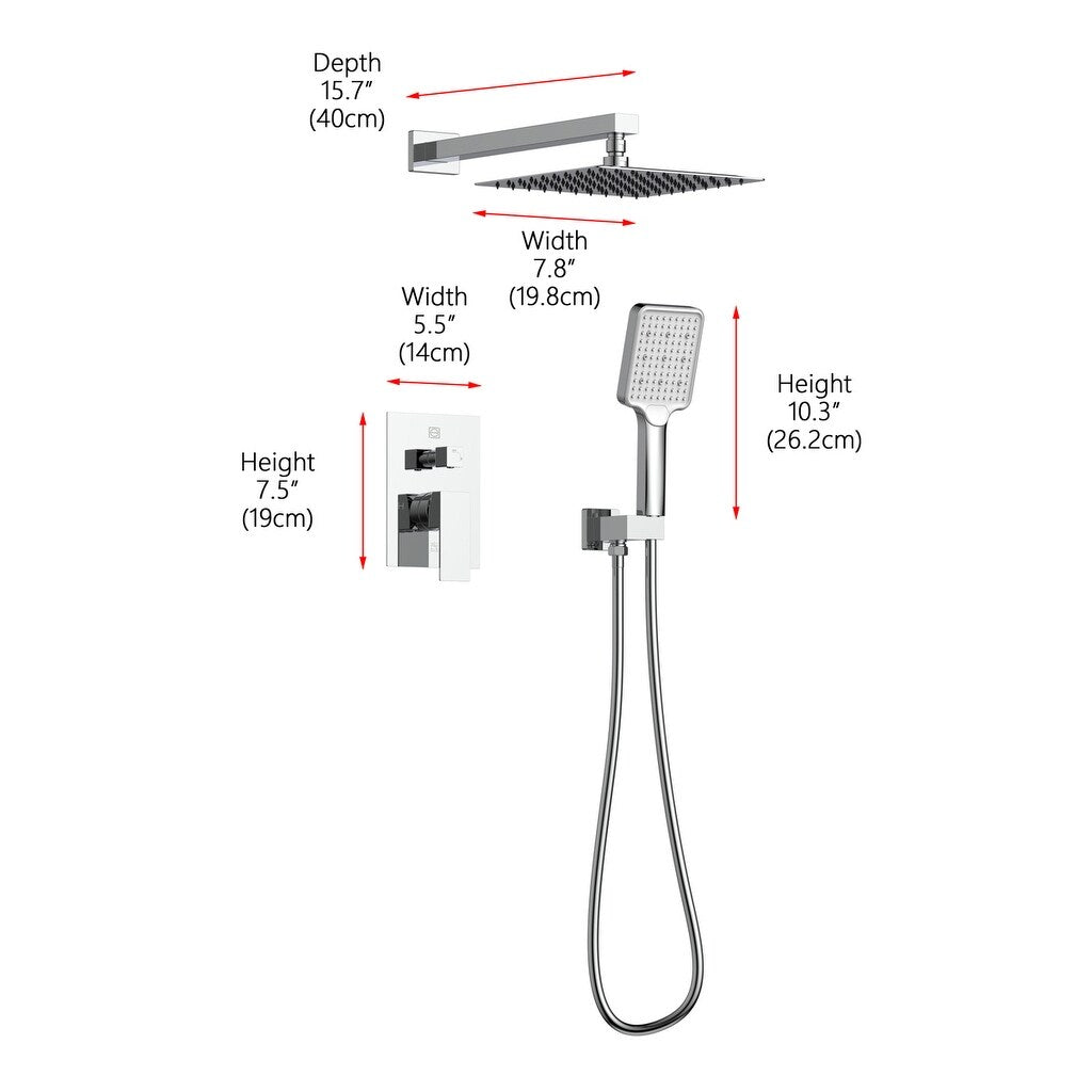 Indigo Home Complete Shower Faucet System with Rough-in Valve