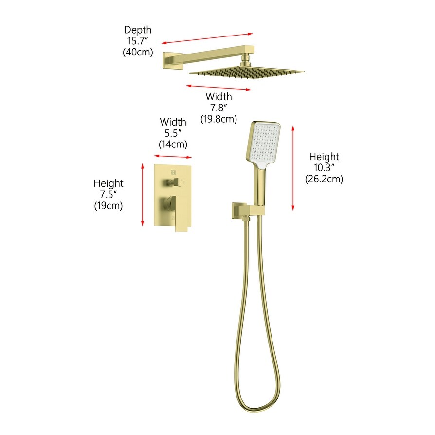 Indigo Home Complete Shower Faucet System with Rough-in Valve