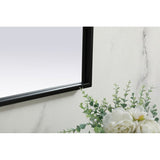 Indigo Home Metal Frame Arch Mirror 39x24 Inch