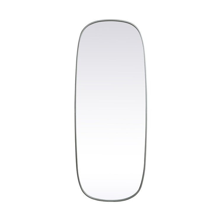 Indigo Home Metal Frame Oval Mirror 24x60 Inch