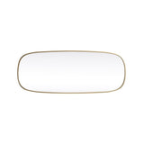 Indigo Home Metal Frame Oval Mirror 24x60 Inch