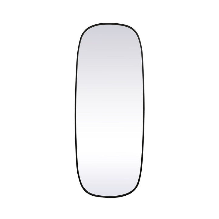 Indigo Home Metal Frame Oval Mirror 24x60 Inch