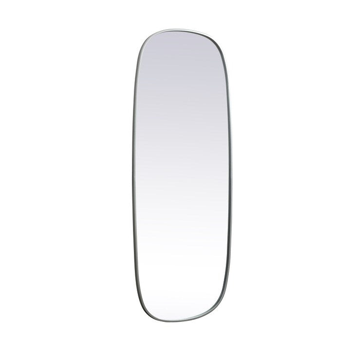 Indigo Home Metal Frame Oval Mirror 24x60 Inch