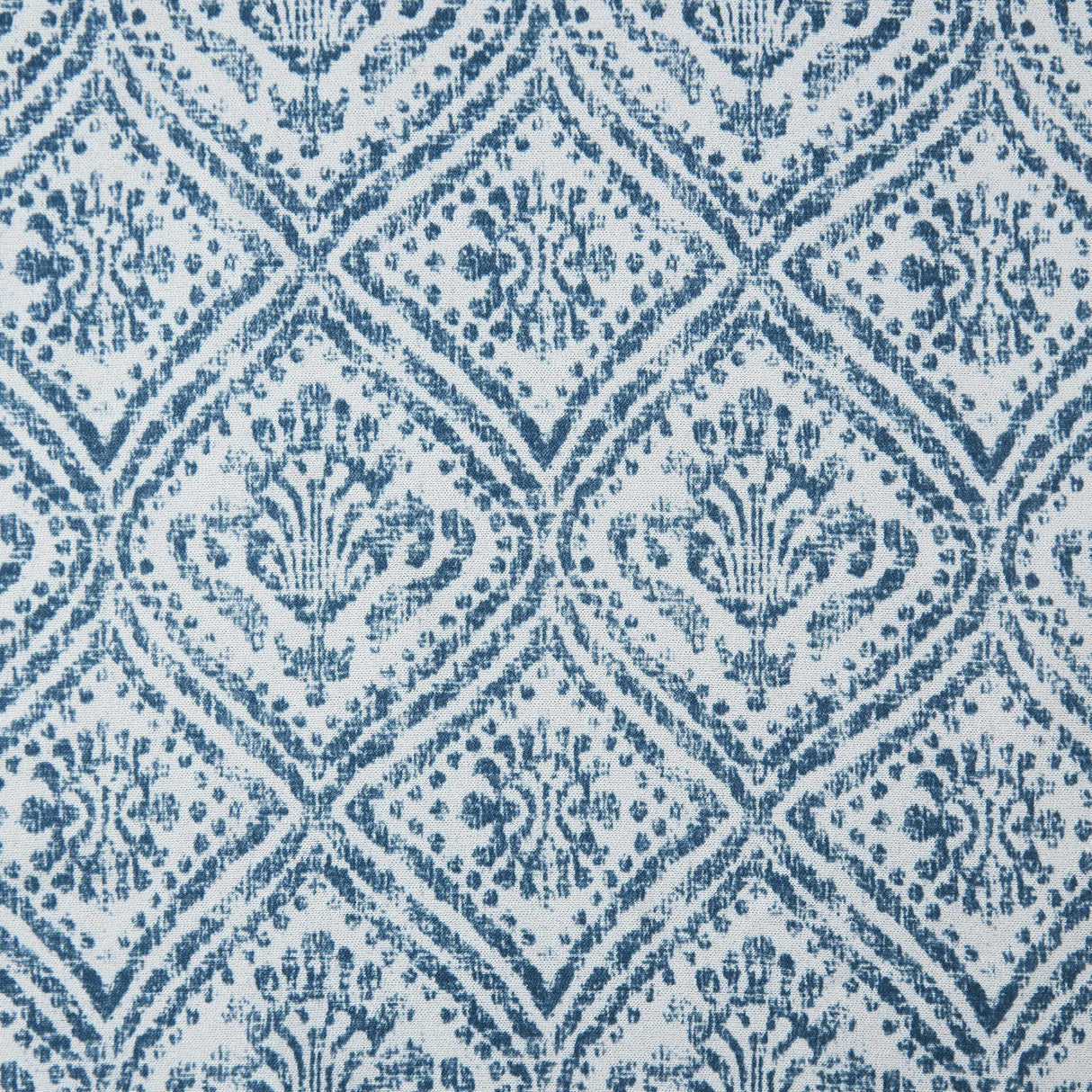 Indigo Ink Adalet Ogee Tassel Rod Pocket Blackout Curtain Panel - N/A