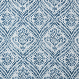Indigo Ink Adalet Ogee Tassel Rod Pocket Blackout Curtain Panel - N/A