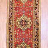 HERAT ORIENTAL 2'6" x 12' Handmade Heriz Wool Rug - 2'6 x 12'