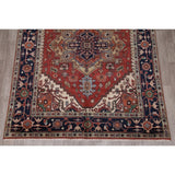 Indo Heriz Serapi Oriental Hand Knotted Wool Indian Area Rug - 10'0" x 7'11"
