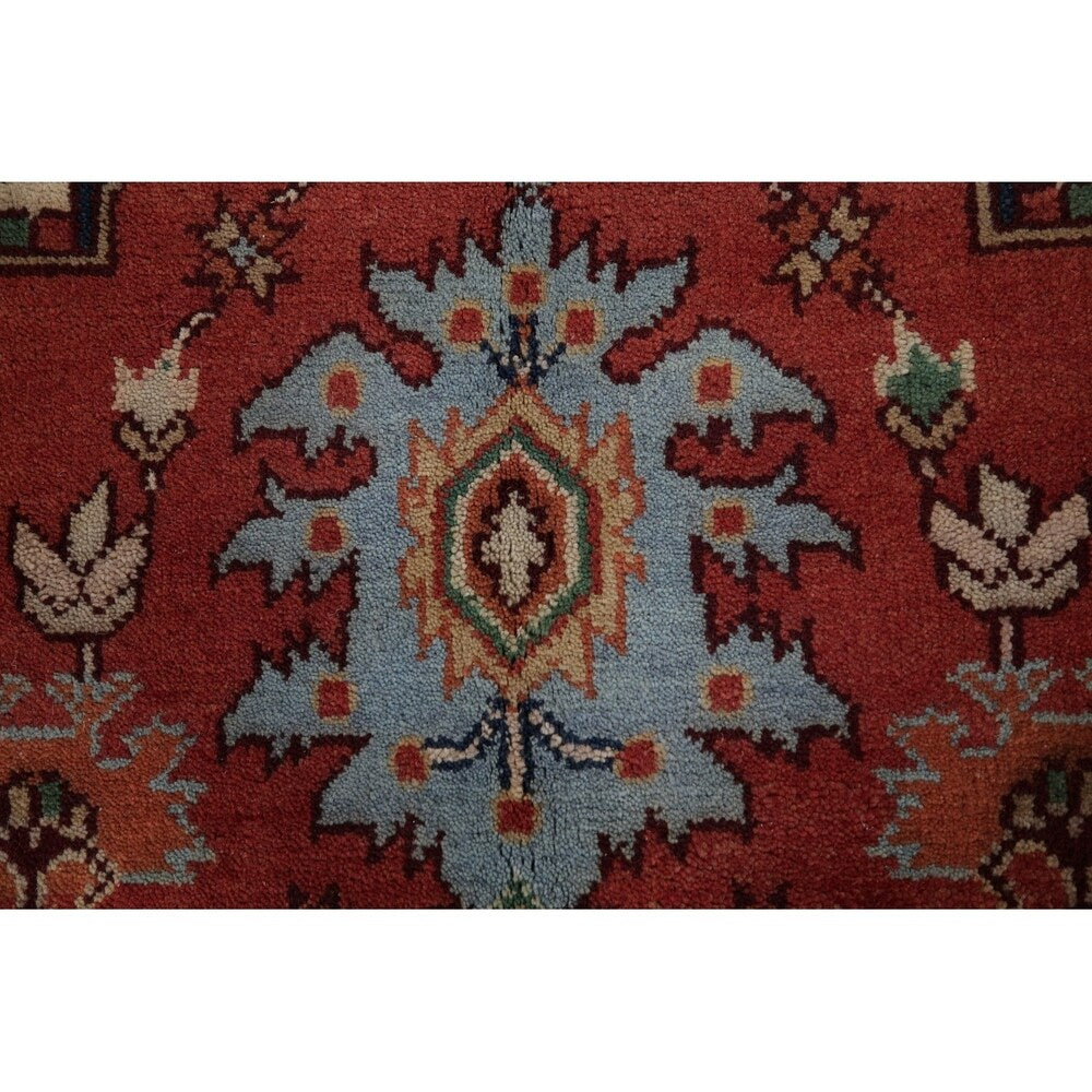 Indo Heriz Serapi Oriental Hand Knotted Wool Indian Area Rug - 10'0" x 7'11"