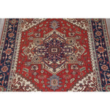 Indo Heriz Serapi Oriental Hand Knotted Wool Indian Area Rug - 10'0" x 8'0"
