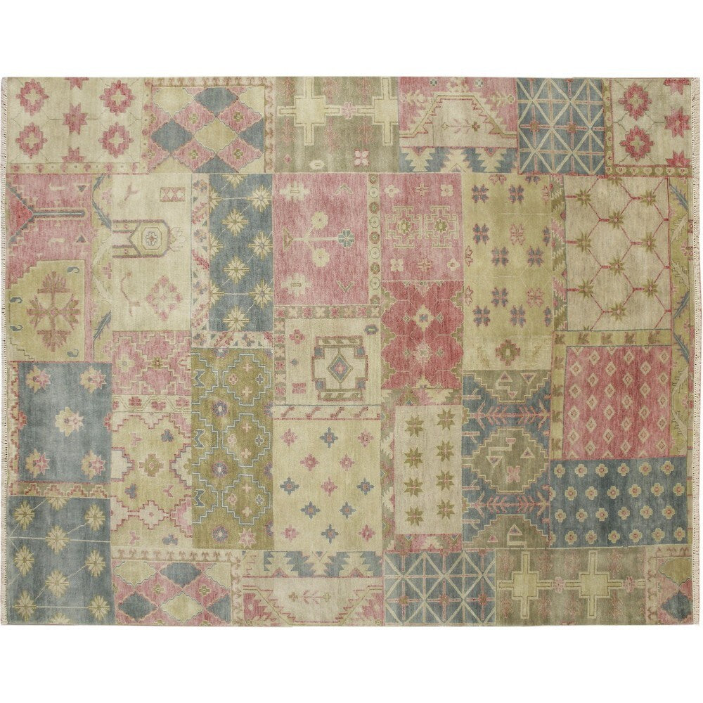 Noori Rug Indo Modern Tabor Beige/Blue Rug - 8'0" x 10'0"