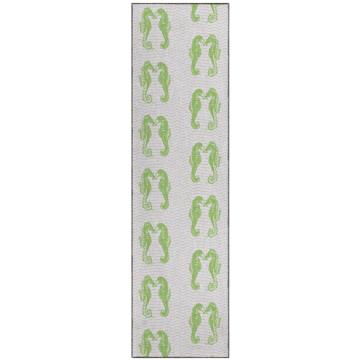 Indoor/ Outdoor Surfside Seahorses Washable Rug New