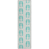 Indoor/ Outdoor Surfside Seahorses Washable Rug New