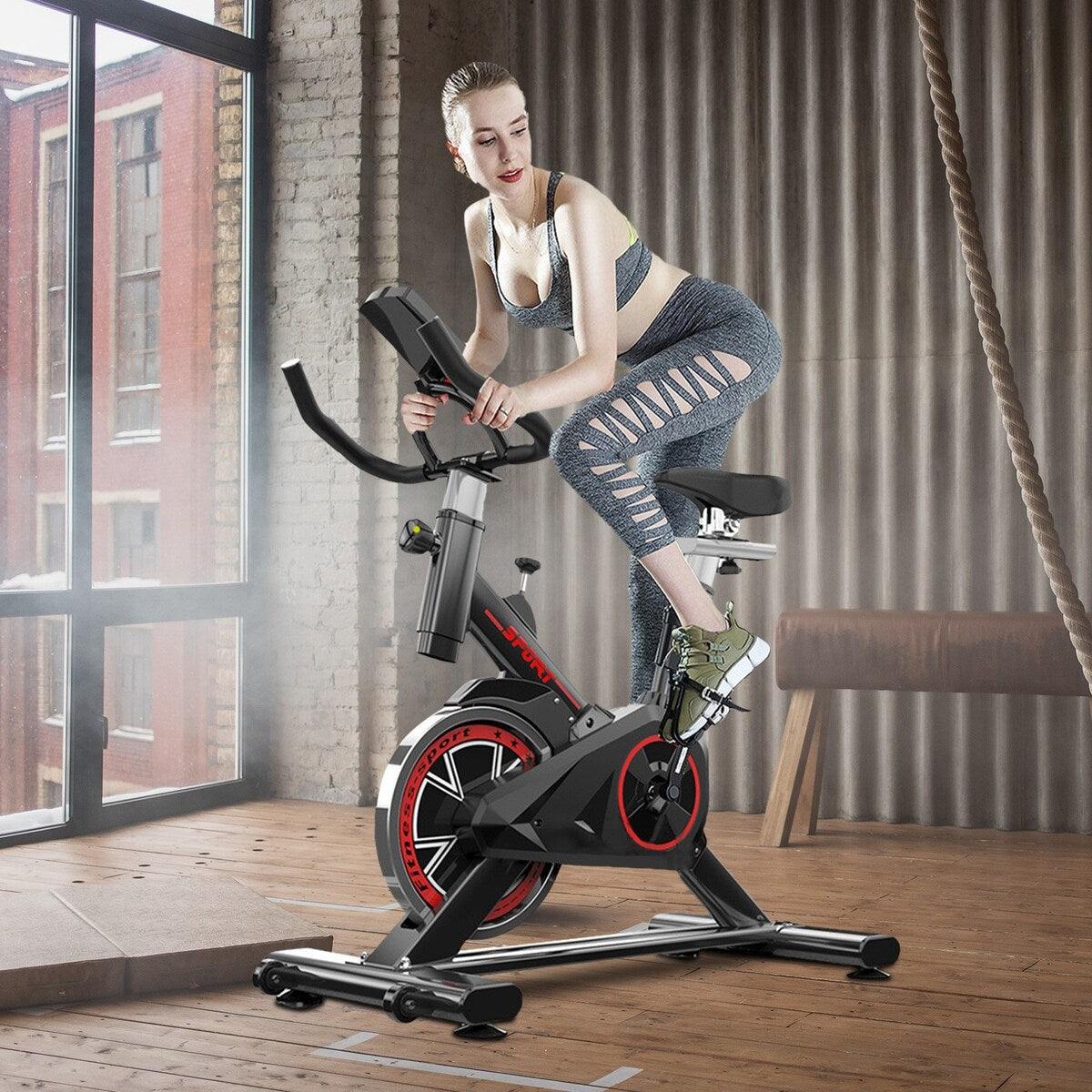 Indoor Cycling Bike Stationary Professional Exercise Sport Bike