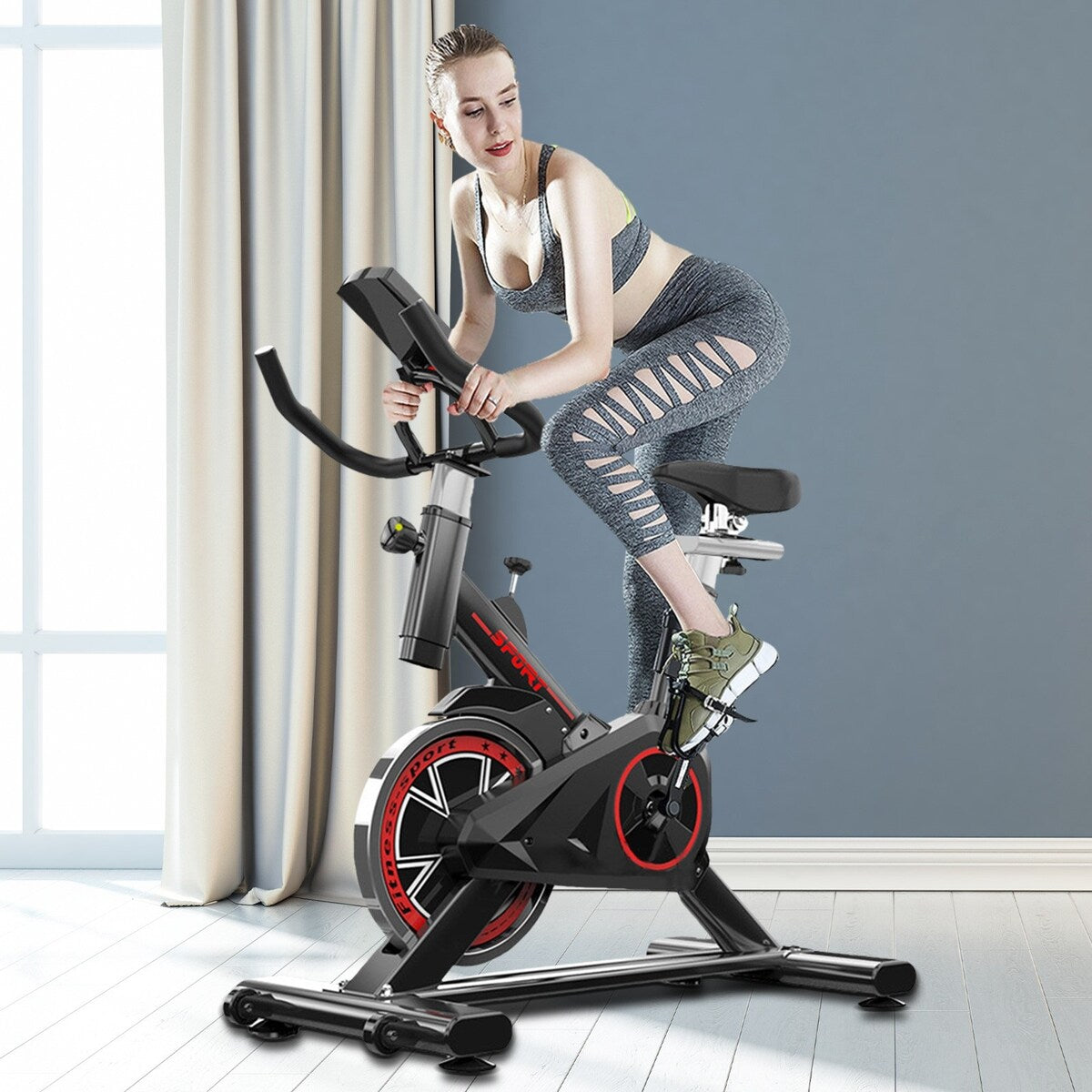 Indoor Cycling Bike Stationary Professional Exercise Sport Bike