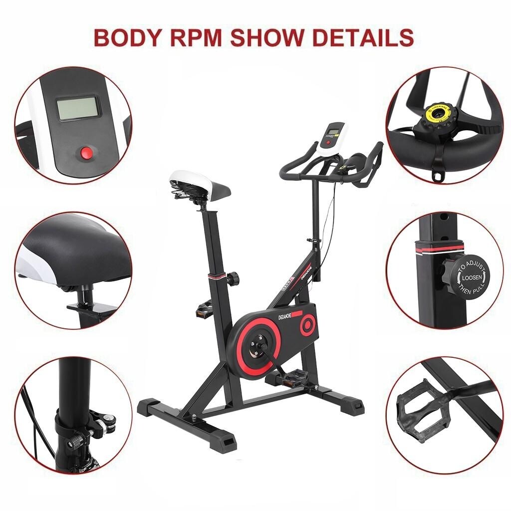 Exercise Bike Indoor Cycling Bicycle Stationary Bikes Cardio Workout Machine